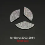 Luxury Bling Car Steering Wheel Diamond Emblem Decal Decoration Cover DIY Sticker Car Accessories for Mercedes Benz - Image 9