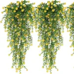 Drooping Fake Flower Vine Artificial Hanging Flowers Realistic Artificial Eucalyptus Flower Garland for Home Wedding for Indoor - Image 2