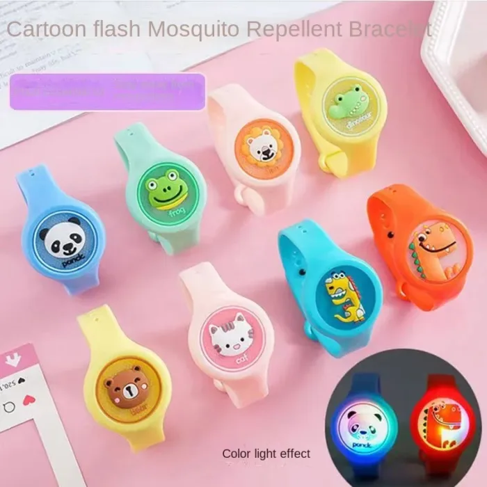 Children's Mosquito Repellent Bracelet Non-Toxic Flash Mosquito Repellent Buckle Waterproof Outdoor Anti-Mosquito in Summer - Image 1
