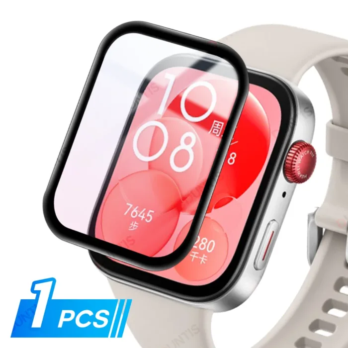 Screen Protector for Huawei Watch Fit 3 3D Curved Screen Protector for Huawei Watch Fit3 Ultra-HD Full Coverage Protective Film - Image 7