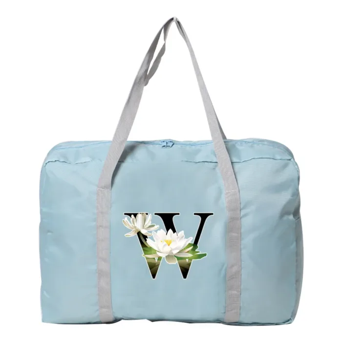 Travel Bag Unisex Large Capacity Bag Luggage WaterProof Travel Accessories Flower Color Clothes Storage Nylon Foldable Handbags - Image 14