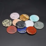 Amazonite Rose Quartz Jade Lapis lazuli Stone30MM Round Disc Pendant Charm For Jewelry MakingDIY Necklace Accessories Gift Party - Image 4