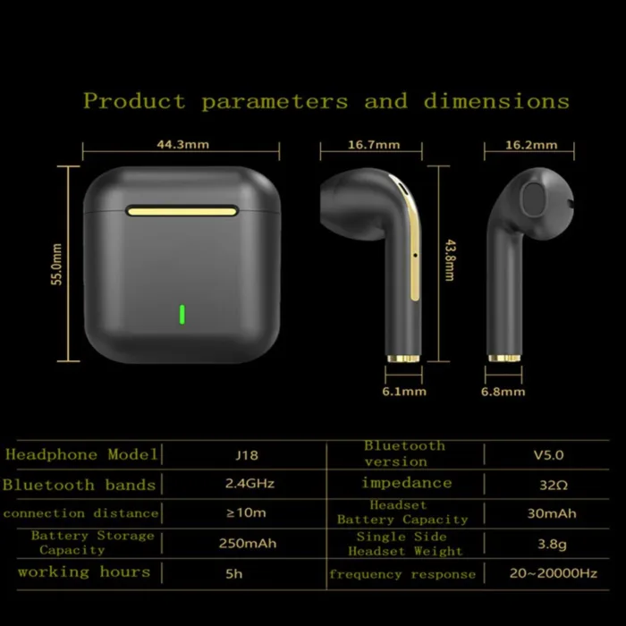 XIAOMI  Wireless Bluetooth Headphones  In Ear Stereo Sports Earphone Ture Wireless Bluetooth Headset With Mic - Image 4