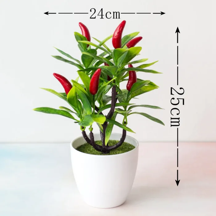 Simulated Green Plants Simulated Plants Decorative Bonsai Fruit and Potted Plants Strawberry Orange Simulation Tree - Image 11