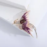 Rhinestone Phoenix Brooches for Women Unisex Enamel Bird Animal Pins Event Party Backpack Decoration Clothes Accessories - Image 2