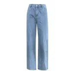 Low Waist Jeans Women Baggy Jeans 2023 New Fashion Straight Leg Pants Y2k Denim Trousers Vintage Loose Blue Washed Mom Jeans 90s - Image 4