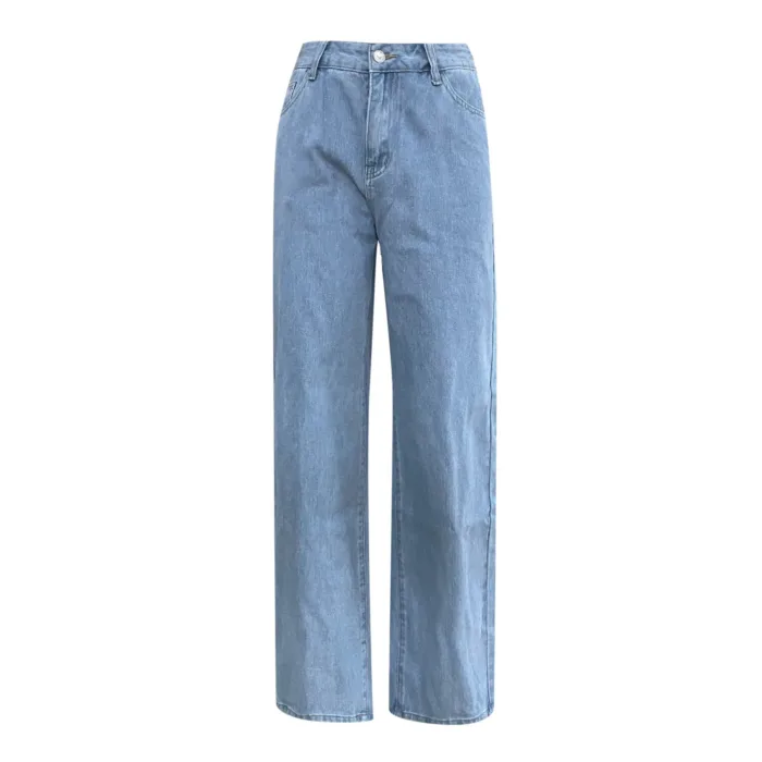 Low Waist Jeans Women Baggy Jeans 2023 New Fashion Straight Leg Pants Y2k Denim Trousers Vintage Loose Blue Washed Mom Jeans 90s - Image 4