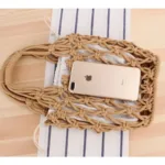 YoReAi Casual Hollow Woven Women Shoulder Bags Designer Knitting Handbags Large Capacity Tote Summer Beach Bag Shopper Sac - Image 4