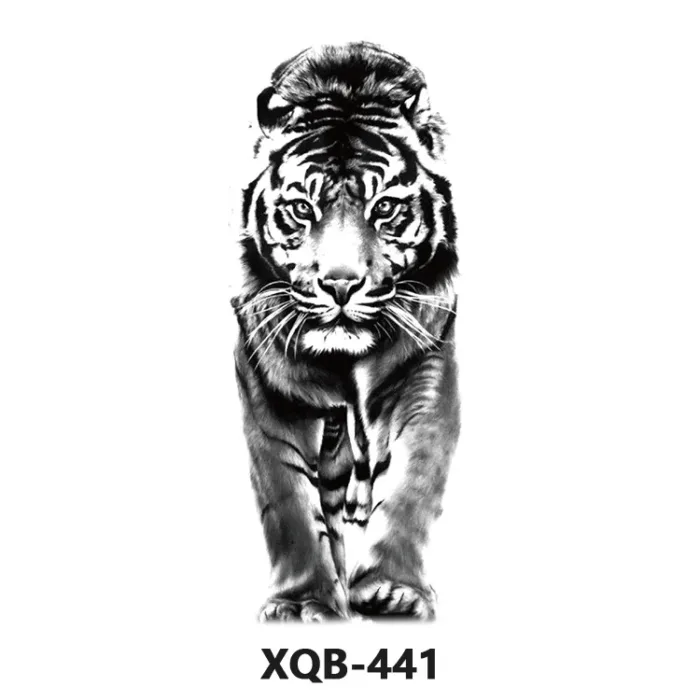 210 * 114mm Dragon, Snake, Lion Tattoo Sticker For Men And Women Black And White Color Transfer Printing Temporary Tattoos Art - Image 32
