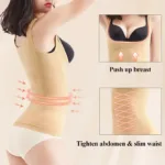 Women Slimming Vest Shaper Slimming Tummy Control Tank Top Vest Bodysuits Shapewear Tummy Waist Corset Girdle Body Shaper - Image 3