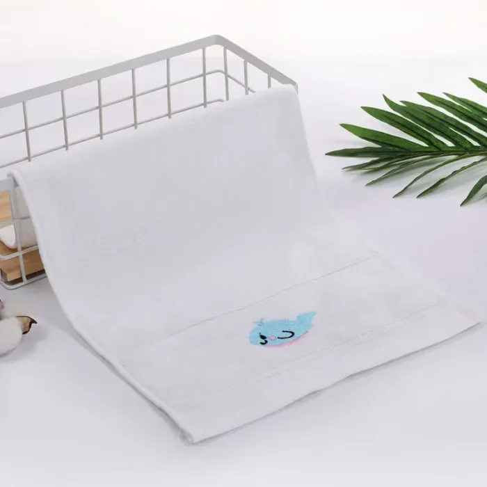 25*50cm Children Towels Baby Face Towel Soft Embroidered Absorbent Cotton Bath Towels for Newborn Kids Handkerchief Shower Stuff - Image 11