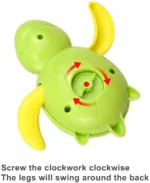 Baby Bath Toys, Clockwork Turtle For Toddlers Boys Girls, Wind Up Bath Toy, Water Toys Swimming Turtle, Random delivery - Image 3