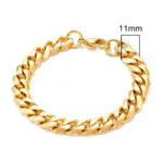 MKENDN 3-11mm Locomotive Men Punk Rock Stainless Steel Curb Cuban Link Chain Silver Color Bracelet For Women Biker Jewelry - Image 14