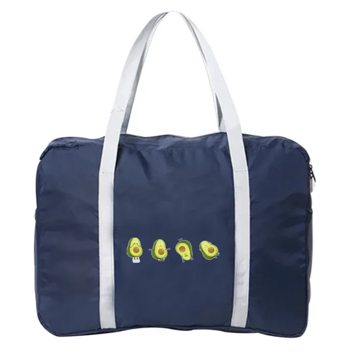 Boston Bags Travel Luggage Bag Foldable Travel Bags Nylon Pack WaterProof Storage Clothes Pack Organizer Avocado Printing Series - Image 12