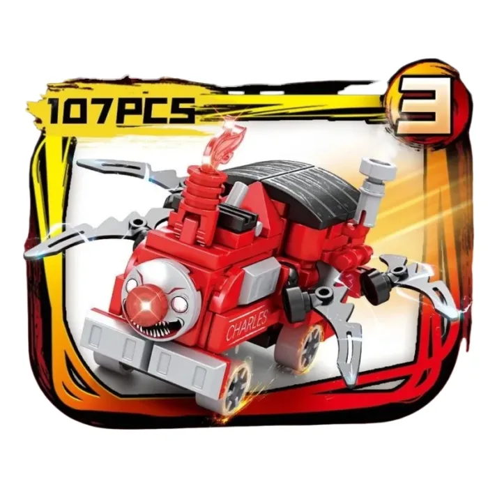 Hot Game Choo-Choo Charles Building Blocks Demonic Spider Train Animal Monster Figures Bricks MOC Toys For Children Gifts - Image 8