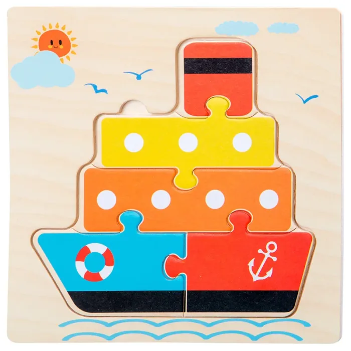 High Quality 3D Wooden Puzzles Educational Cartoon Animals Early Learning Cognition Intelligence Puzzle Game For Children Toys - Image 16