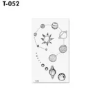 Waterproof 1 Sheet Art Body Art Temporary Tattoo Sticker Flower Animal Bowknot Body Art - Image 4
