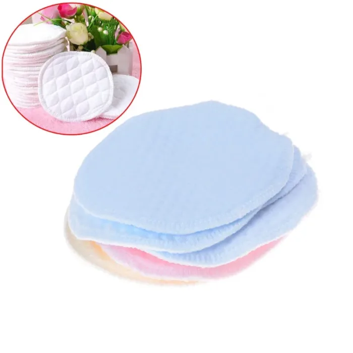 1Pcs Reusable Washable Soft Cotton Absorbent Mom Mother Baby Breast Feeding Nursing Pads Bra Inserts Supplies Random Color - Image 1