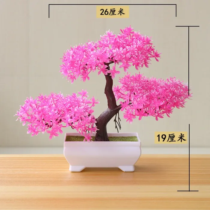 1pc Artificial Plants Bonsai Small Tree Simulation Plants Fake Flowers Table Potted Ornaments Home Decoration Hotel Garden Decor - Image 33