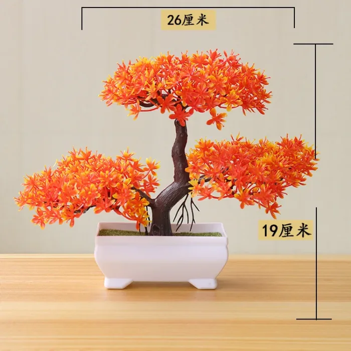 1pc Artificial Plants Bonsai Small Tree Simulation Plants Fake Flowers Table Potted Ornaments Home Decoration Hotel Garden Decor - Image 26