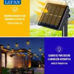 Morden Led Solar Outdoor String Lights Garden Waterproof Patio Lights for Outdoor Christmas Decoration Garland Furniture Fairy L - Image 3