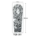 Body Art Full Fake Tatoo Tiger Wolf Flowers Rose Large Arm Tattoo Sticker Full Sleeve Waterproof Semi Permanent Tattoo Women Man - Image 25