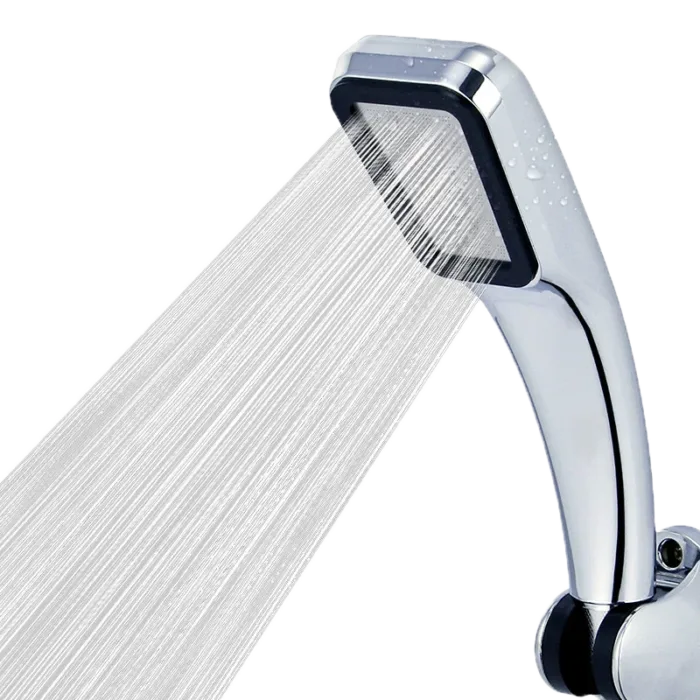 300 Holes High Pressure Rainfall Shower Head Water Saving 3 Color Chrome Black White Sprayer Nozzle Bathroom Accessories - Image 1