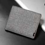Denim Wallets Purses Men Women Inserts Business Foldable Cowhide Wallet Picture Coin Purse Slim Money Credit ID Cards Holder Bag - Image 10