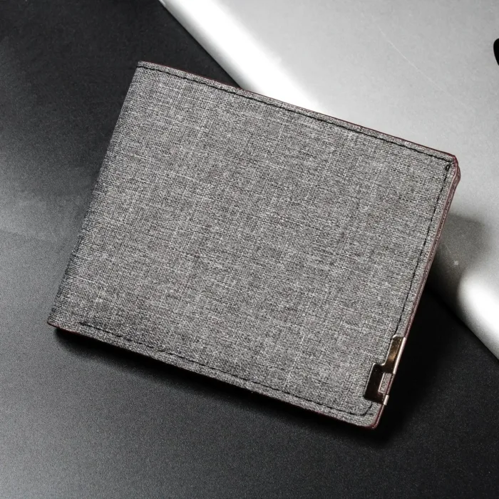 Denim Wallets Purses Men Women Inserts Business Foldable Cowhide Wallet Picture Coin Purse Slim Money Credit ID Cards Holder Bag - Image 10