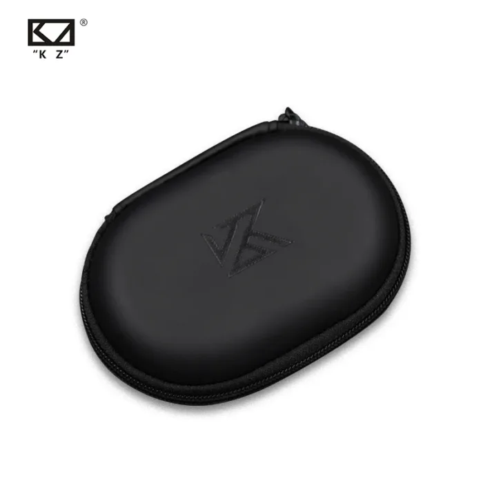 KZ Original Oval Cortical Wired Bag Earbuds Case Headphone Box Earphone Player Music Headset Carrying Bag Portability Package - Image 1
