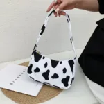 Women Shoulder Bag Fashion Animal Pattern Print Bag Casual Nylon Butterfly Leopard Zebra Cow Print Women Handbag Underarm Bags - Image 6