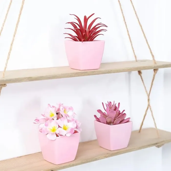 2024 Artificial Flower Potted Plant, Used Year-Round For Home, Bedroom, Study, Office Desktop Shelf Decoration - Image 5