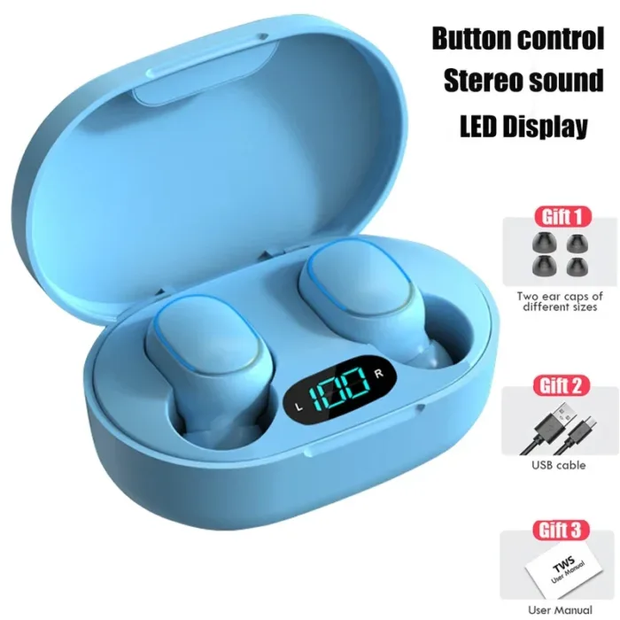 Original E7S Wireless Bluetooth Headset with Mic LED Display Earbuds for iPhone Xiaomi TWS Earphone Bluetooth Headphones earbuds - Image 11