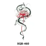210 * 114mm Dragon, Snake, Lion Tattoo Sticker For Men And Women Black And White Color Transfer Printing Temporary Tattoos Art - Image 3