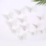 12pcs Suncatcher Sticker 3D Effect Crystal Butterflies Wall Sticker Beautiful Butterfly for Kids Room Wall Decal Home Decoration - Image 8