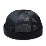 Full Mesh Quick Drying Caps Brimless Skullies Cap Beanie Hat Summer Women Men Caps Solid Color Hip Hop Street Docker Hats Gorras - Image 2