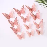 12pcs Suncatcher Sticker 3D Effect Crystal Butterflies Wall Sticker Beautiful Butterfly for Kids Room Wall Decal Home Decoration - Image 9