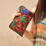 Women Ethnic National Retro Butterfly Flower Bags Handbag Coin Purse Embroidered Lady Clutch Tassel Small Flap Summer Sale Purse - Image 8