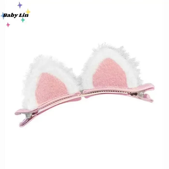 2pcs Cute Ears Hair Clips 3D Rabbit Bear Hair Pin for Baby Girls Kawaii Headwear Little Girls Kids Hair Accessories 2023 NEW - Image 3