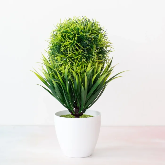 Green Artificial Plants Bonsai Small Tree Pot Plants Simulation Plastic Flowers Potted Ornaments Home Hotel Garden Decoration - Image 31