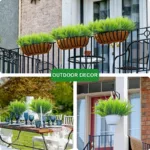 Fake Plastic Plants Decorations With 7 Branchs UV Resistant For Outdoor Home Kitchen Decor Garden Decoration Artificial Plants - Image 4