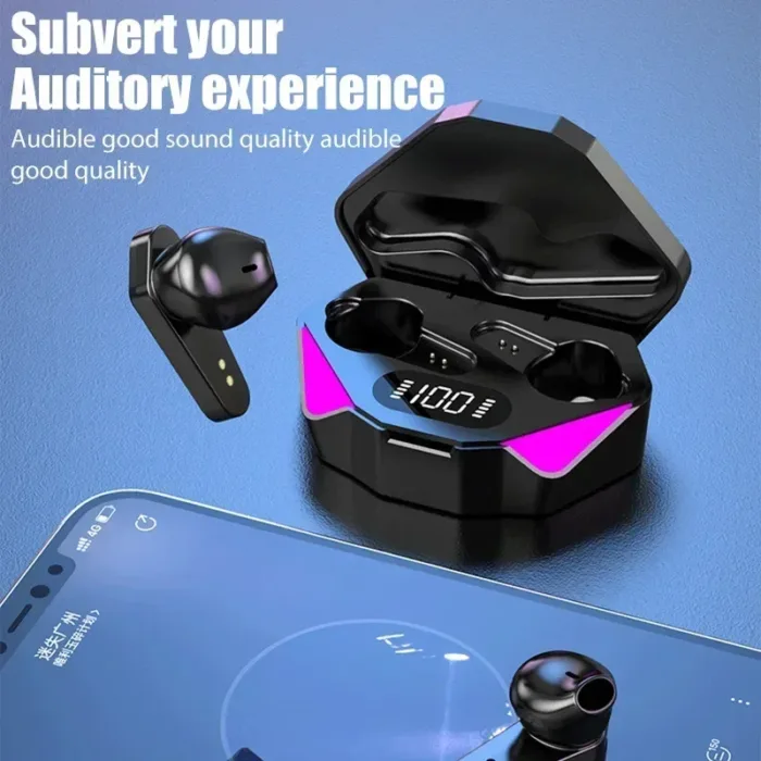 NEW AIR X15 Earphones Bluetooth Wireless Gamer Headphones 65ms Low Latency Earbuds fone Gamer Headset Gamer With Mic Handfree - Image 4