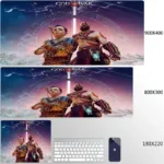 Large Mouse Pad G-God of War Pc Gamer Cabinet Keyboard Computer Game Desk Mat 900x400 Table Rug Gaming Accessories Xxl Mousepad - Image 14