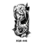210 * 114mm Dragon, Snake, Lion Tattoo Sticker For Men And Women Black And White Color Transfer Printing Temporary Tattoos Art - Image 33