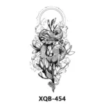 210 * 114mm Dragon, Snake, Lion Tattoo Sticker For Men And Women Black And White Color Transfer Printing Temporary Tattoos Art - Image 27
