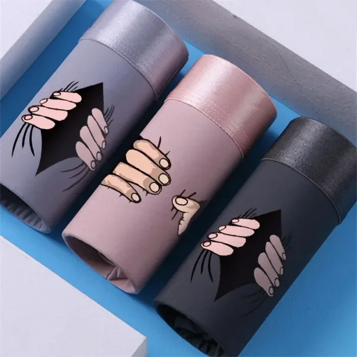 Fashion Creative Funny Men's Boxer Briefs Man Personality Printing Underpant Boxershorts Cartoon Breathable Sexy Panties Gifts - Image 1