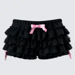 y2k Coquette Shorts Womens Lace Ruffle Bloomers Shorts Layered Pettipants Victorian Pumpkin Pants Panties Booty Shorts Lolita - Image 2