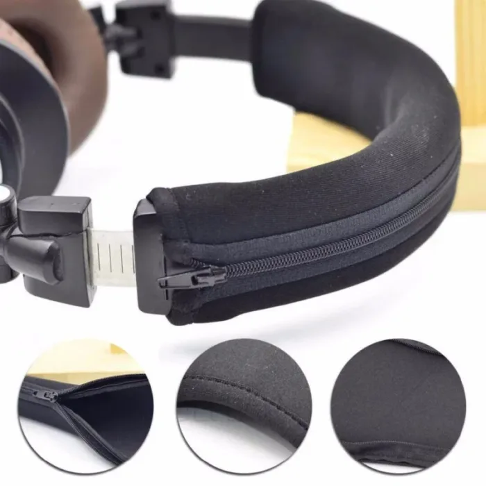 Zipper Headphone Protector Sleeve Cushion Pad Headband For Audio Technica ATH MSR7 M50X M40X M30 M20X - Image 1