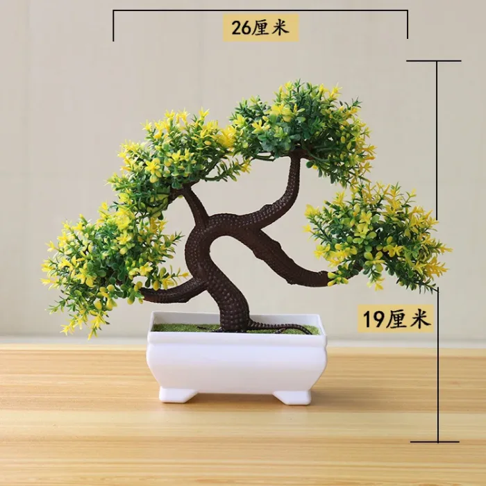 1pc Artificial Plants Bonsai Small Tree Simulation Plants Fake Flowers Table Potted Ornaments Home Decoration Hotel Garden Decor - Image 29