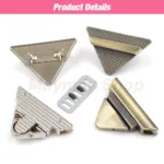 1pcs Metal Fashion Switch Lock Triangle Press Lock Clasp Leather Craft Women Bag Handbag Shoulder Bag Purse DIY Hardware - Image 4